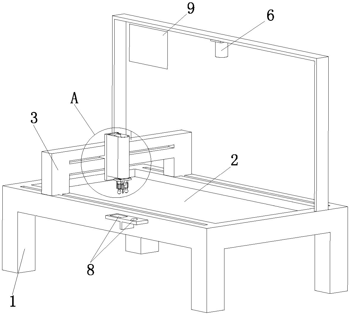 Lace cloth cutting machine