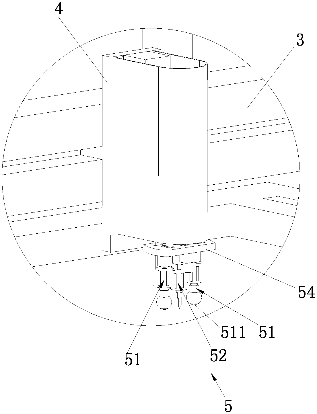 Lace cloth cutting machine