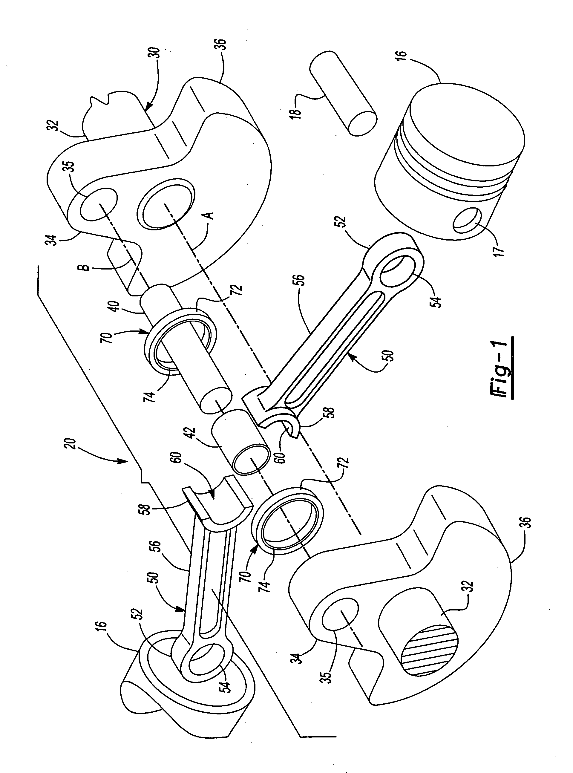 Inline crankshaft journal