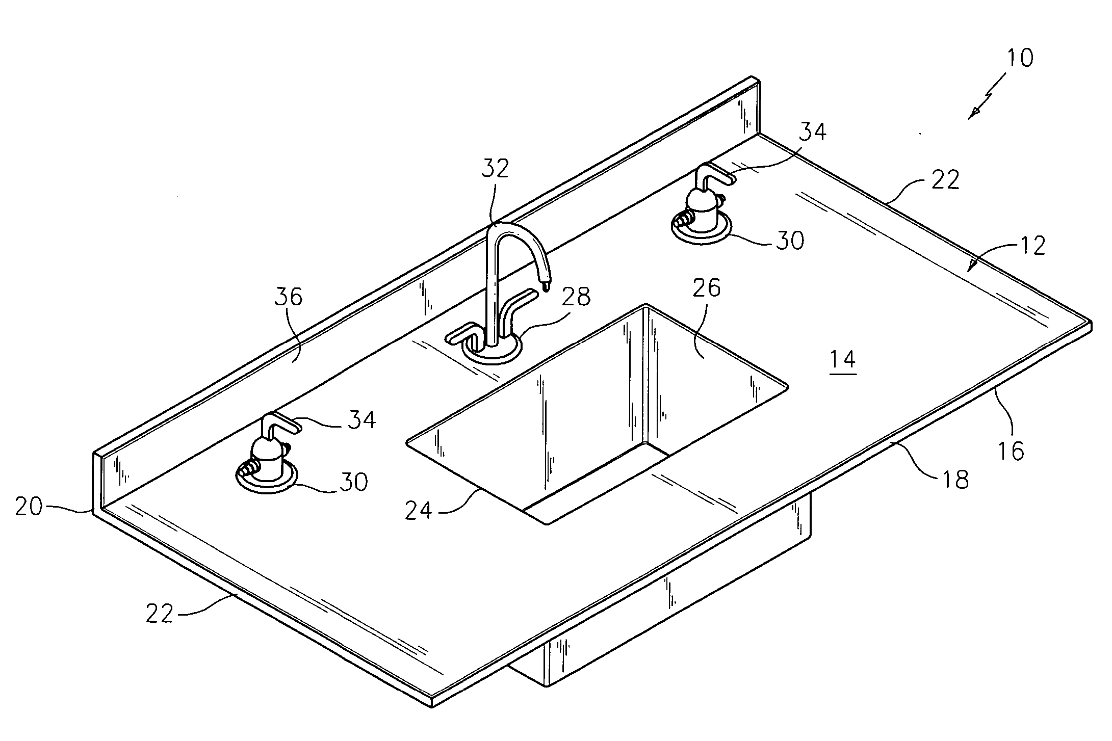 Panel Having a Chemical Resistant Work Surface