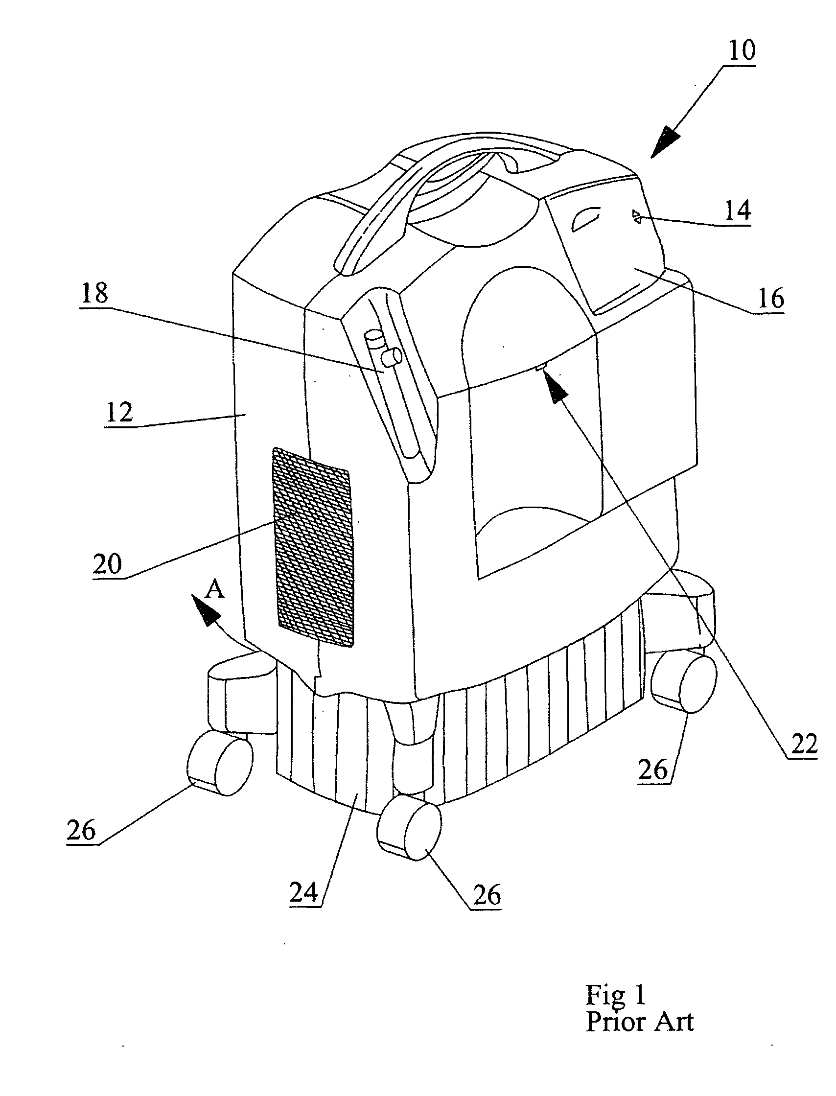 Exhaust conduit and adapter mounting for portable oxygen concentrator