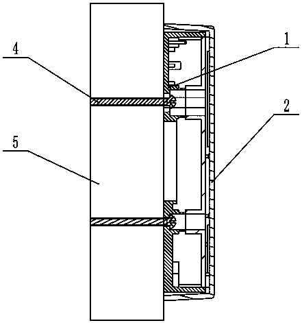 Small electronic equipment mounting structure based on novel screw