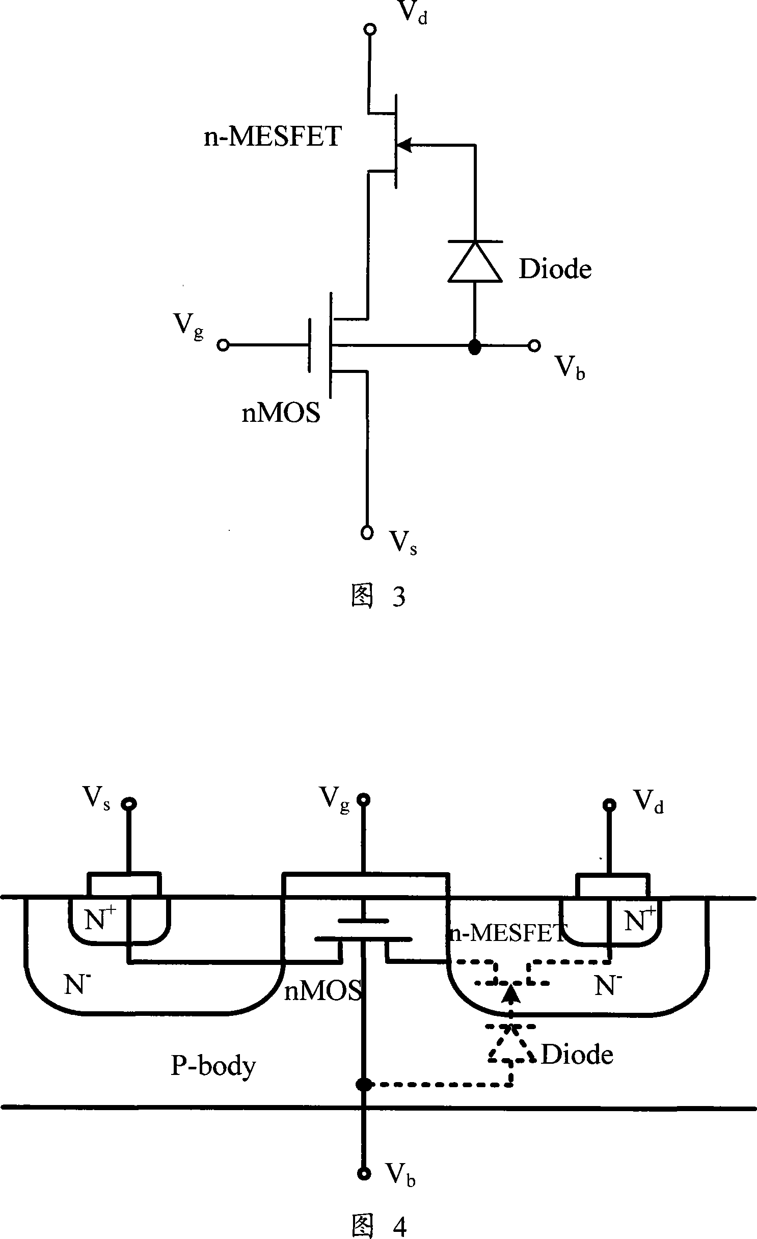 High voltage MOS transistor circuit simulated macro model