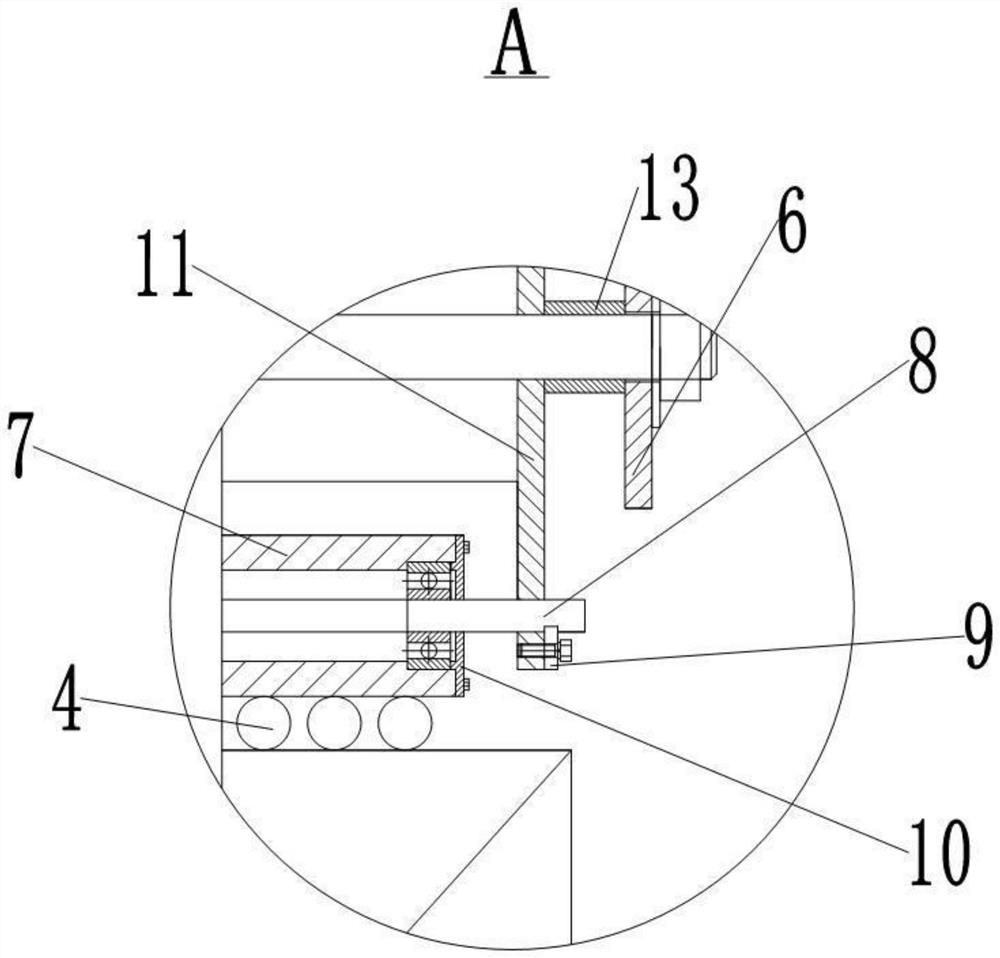 Traveling crane winding drum device