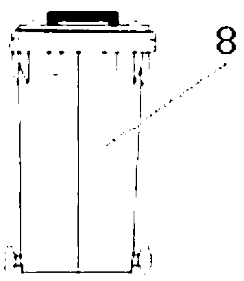 Cyclonic garbage can cleaning device and garbage truck thereof