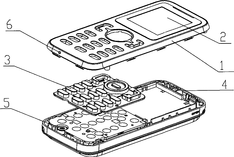 A mobile phone with sound-guiding microphone structure at the bottom