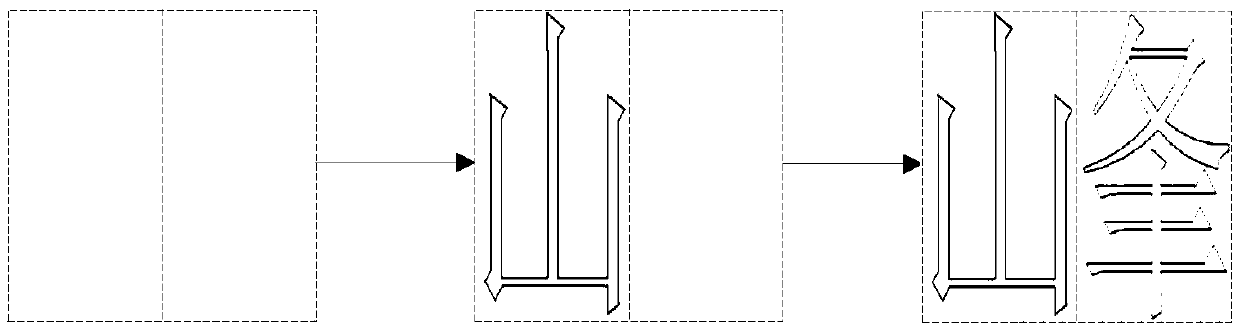 Method and device for splitting font components