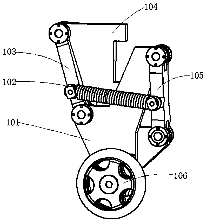 Passive supporting and obstacle avoiding device, climbing robot and climbing method of climbing robot