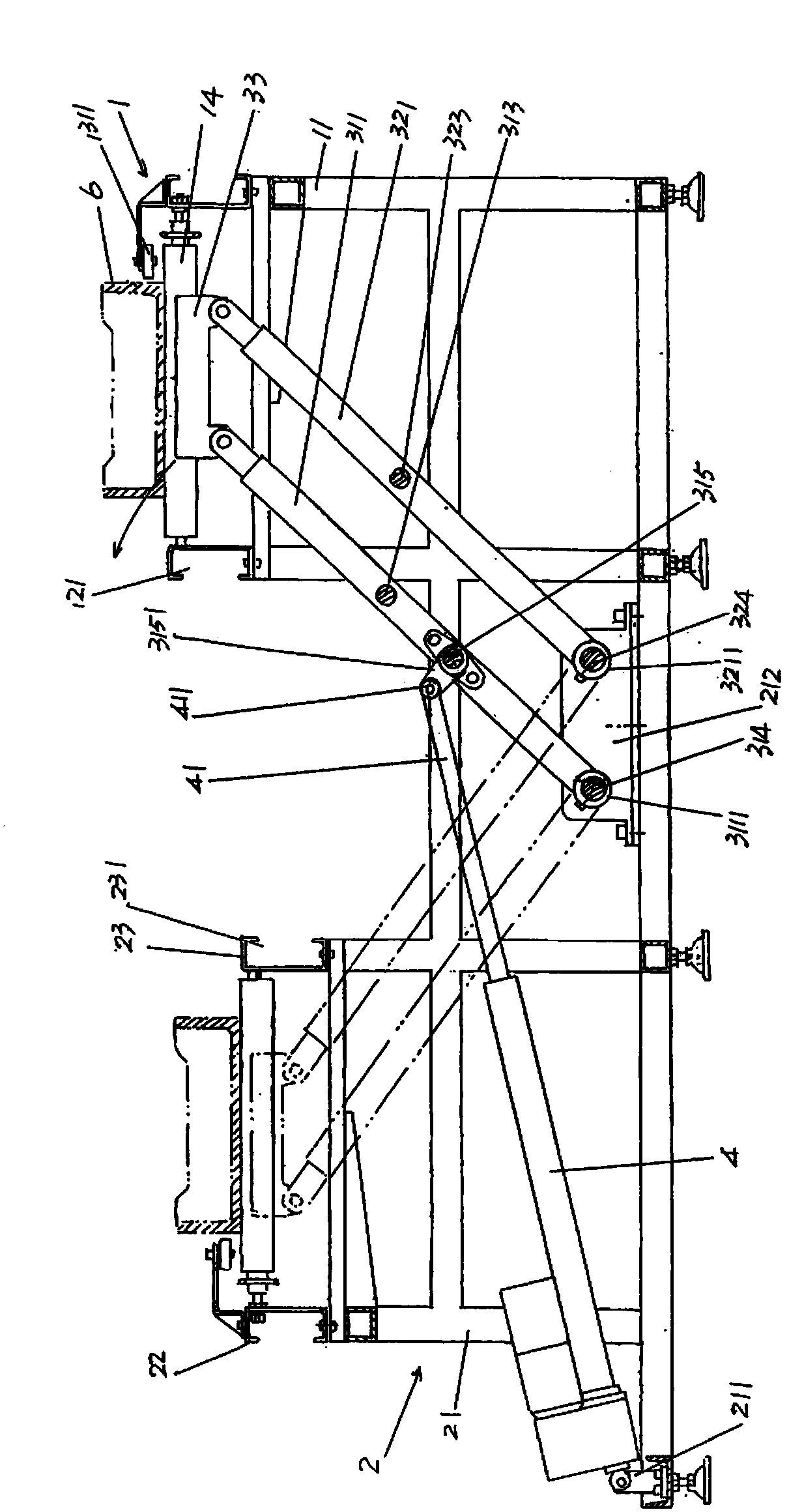 Flaw sagger automatic eliminating and replacing device used in electronic kiln automatic production line