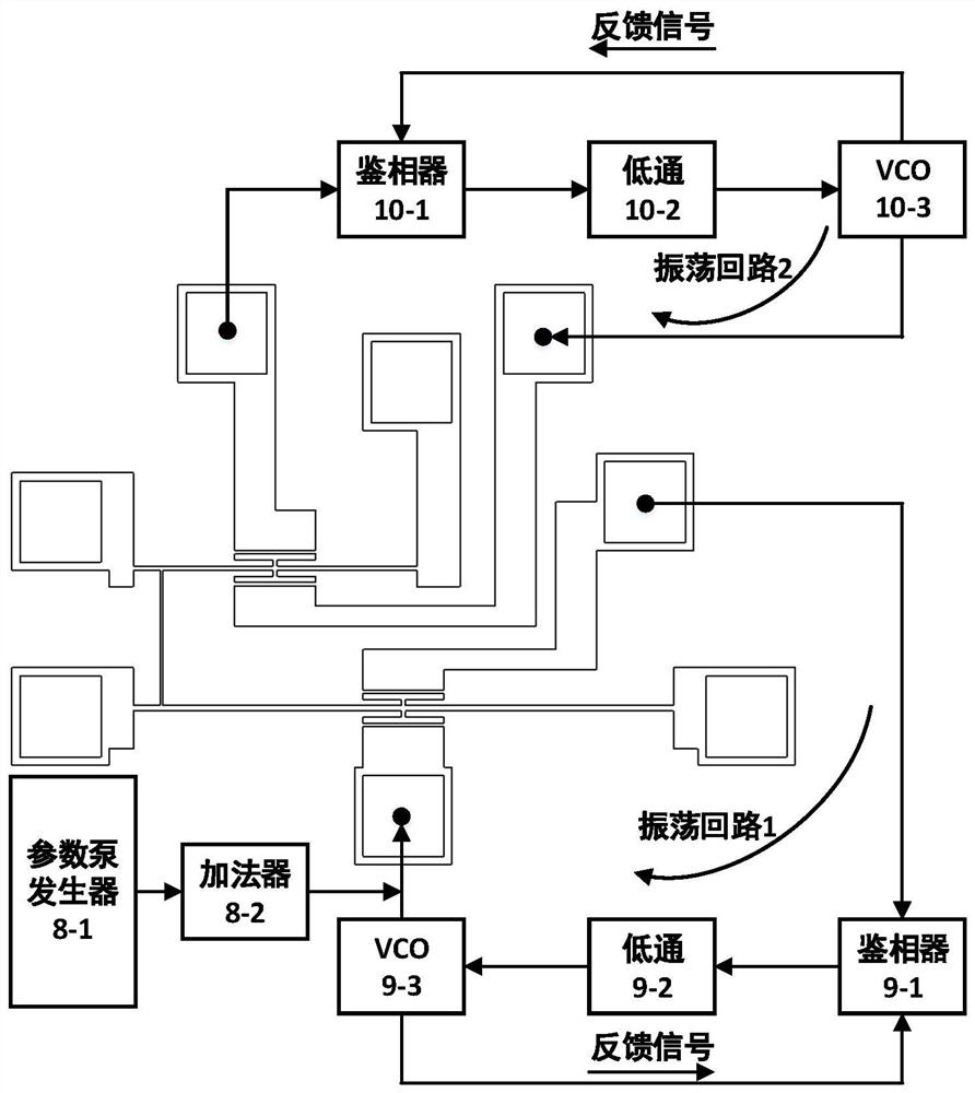 MEMS oscillator based on parameter pump