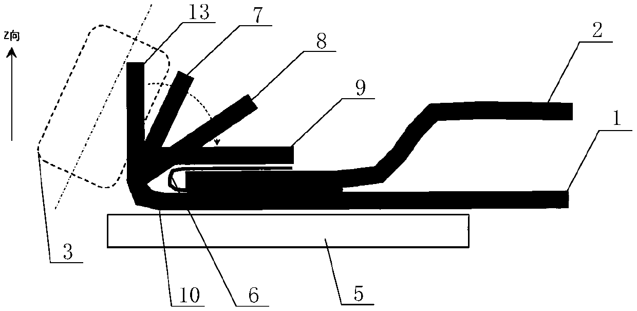 Covered edge forming method and device