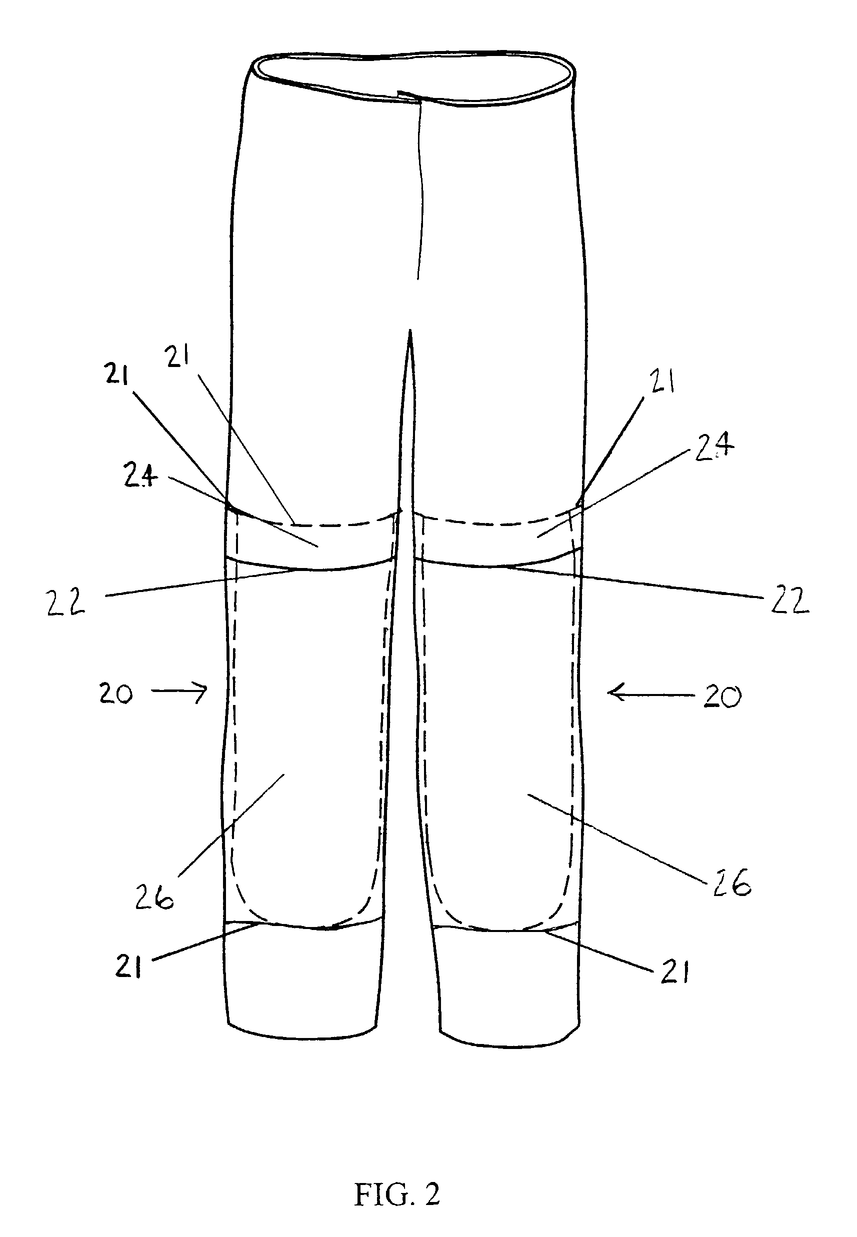 Barrel racing rodeo pant systems