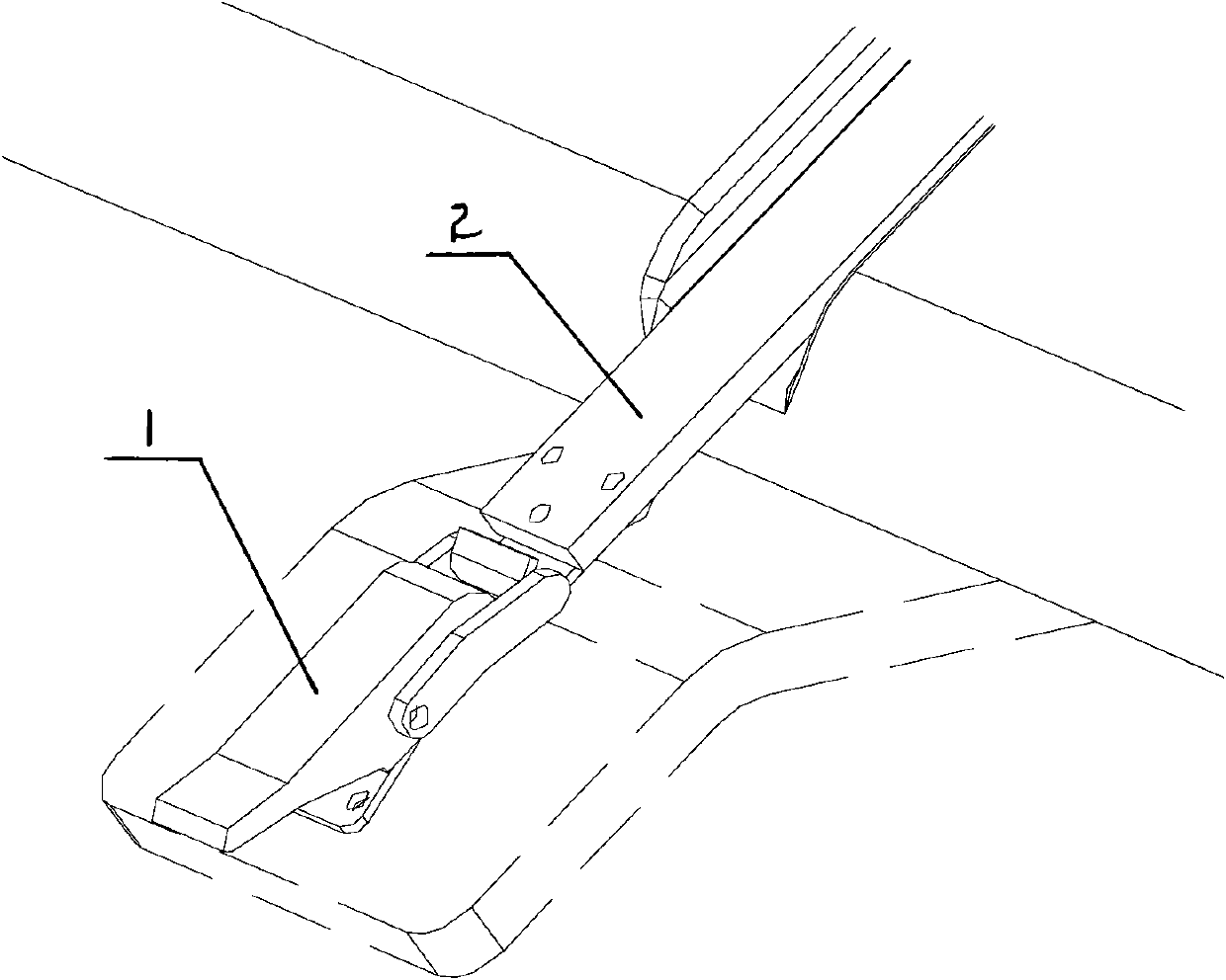 Hasp and leather belt type water tank fixing structure for road roller