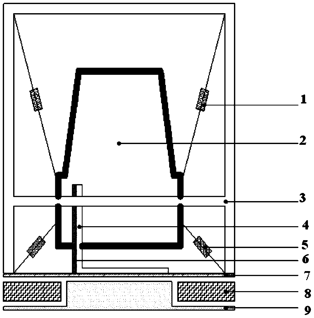 Large-scale optical instrument transportation vibration protection system