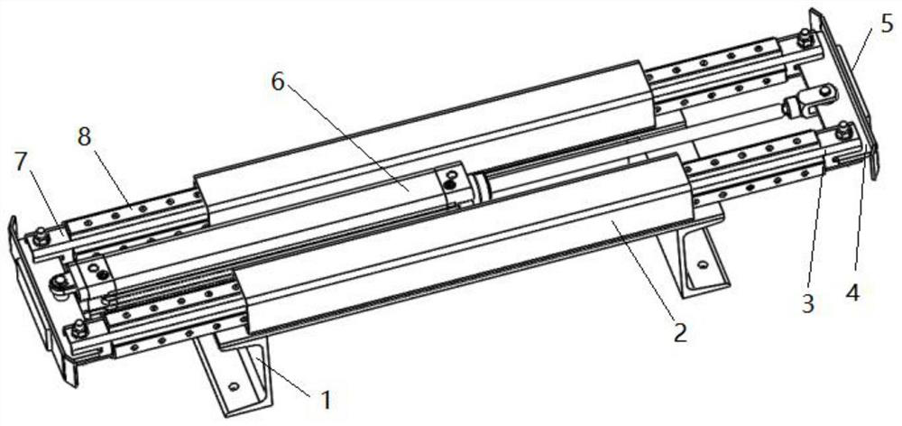 Curtain paving tool brake device