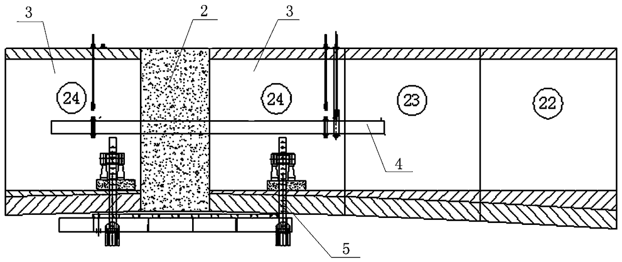 Construction Method of Closing Section of Continuous Rigid Frame Aqueduct