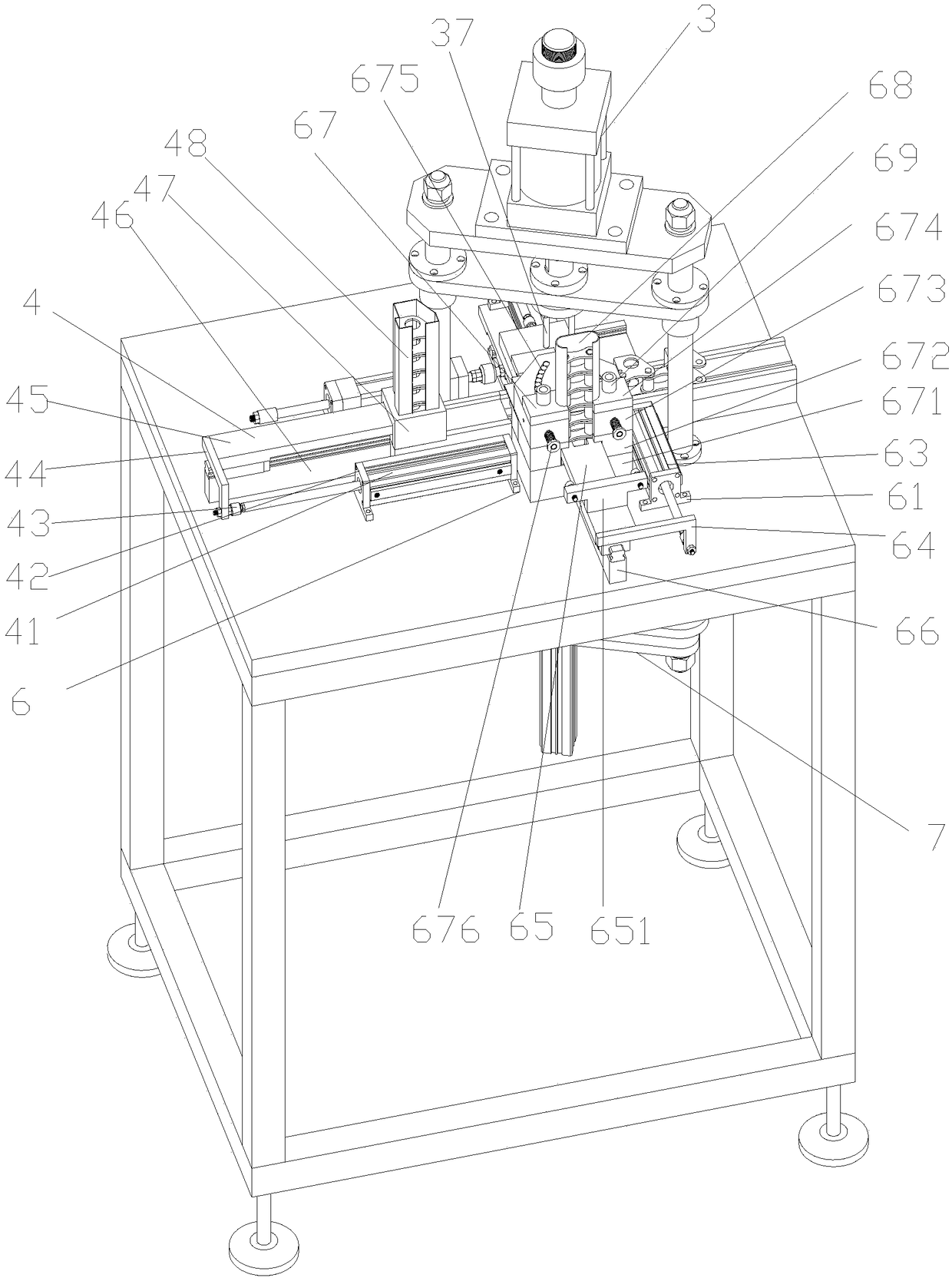 Chain assembly machine for U-shaped external single-joint agricultural machinery