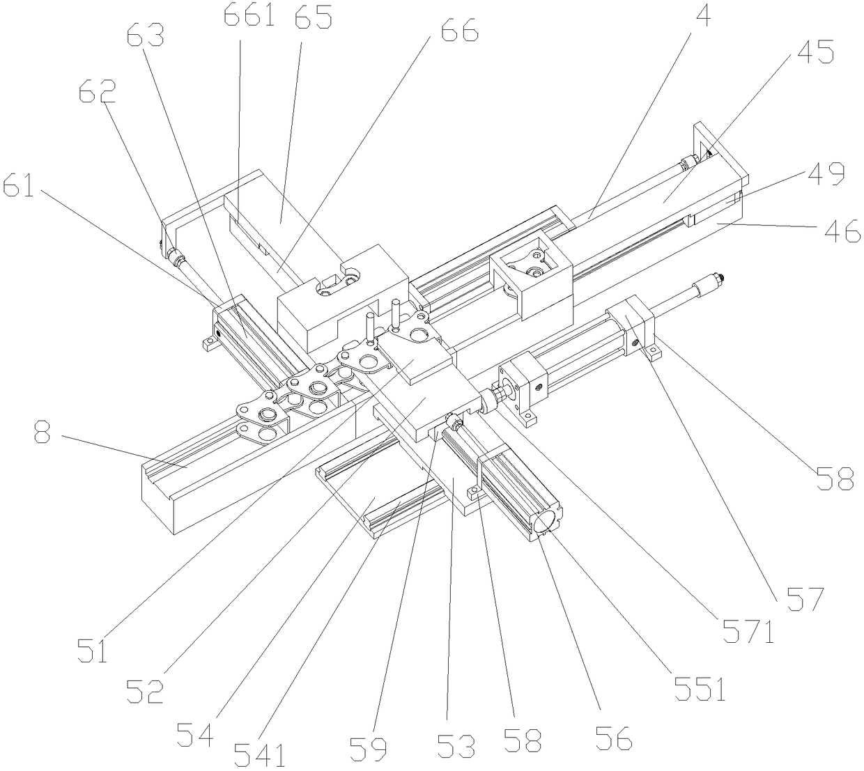 Chain assembly machine for U-shaped external single-joint agricultural machinery