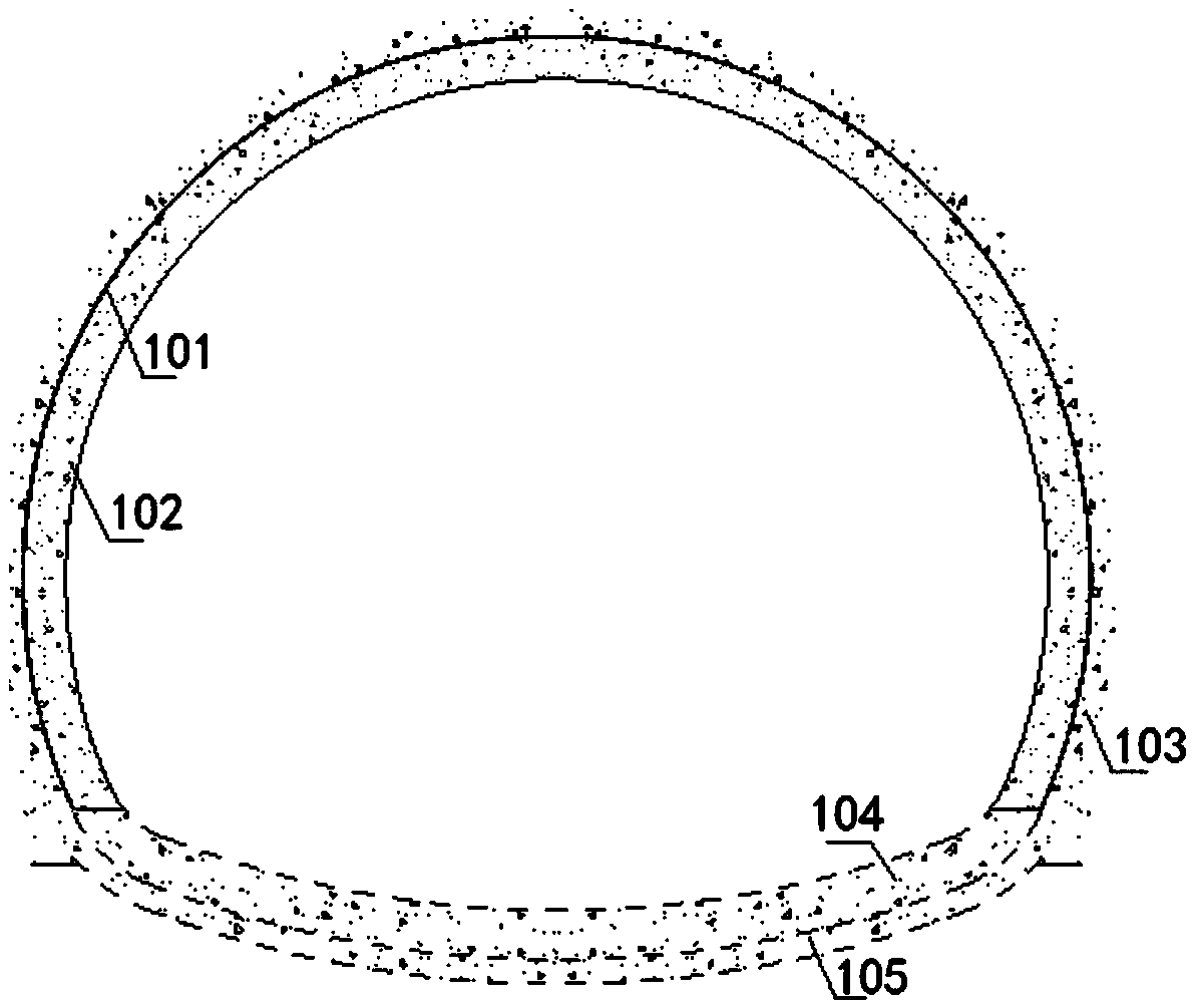 Method for preventing and controlling cast-in-place concrete lining structure cracks