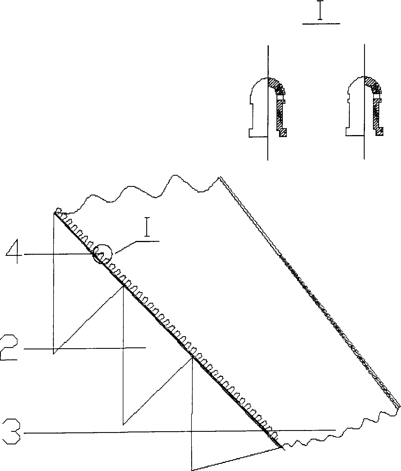 Turbulent and boiling combined-circulation fluidized bed refuse incinerator