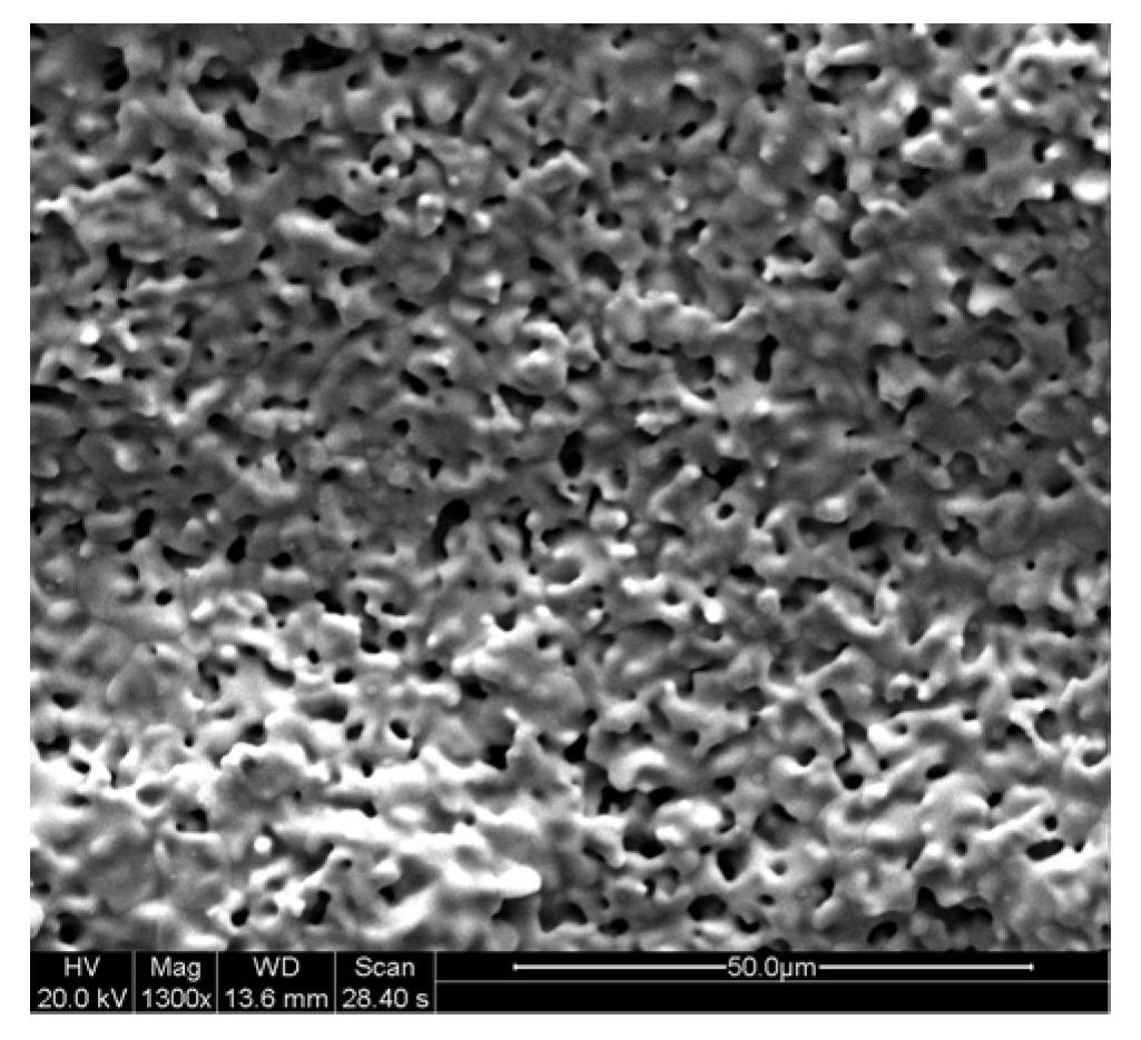 Method for preparing tubular asymmetrical mixed conductor compact film