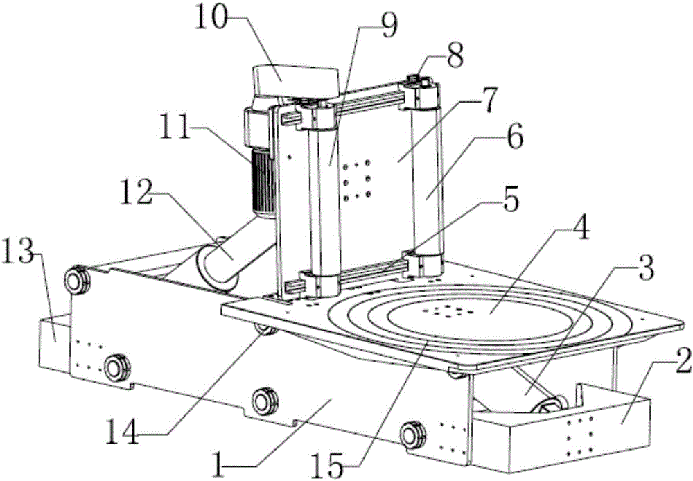 Large-scale stator core turnover welding device