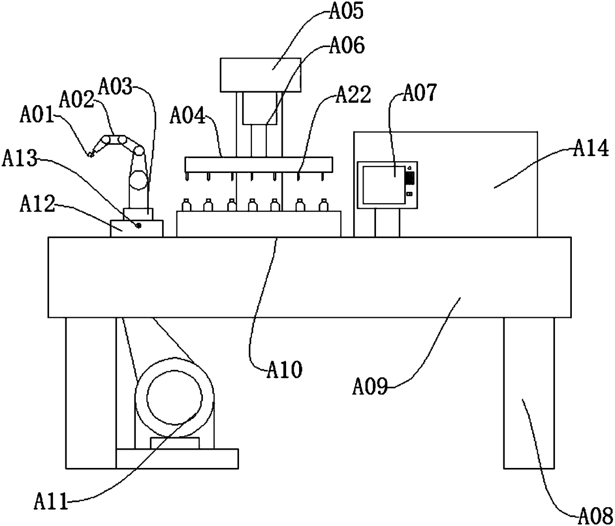 Perfume packaging bottle inspection cleaning device and use method thereof