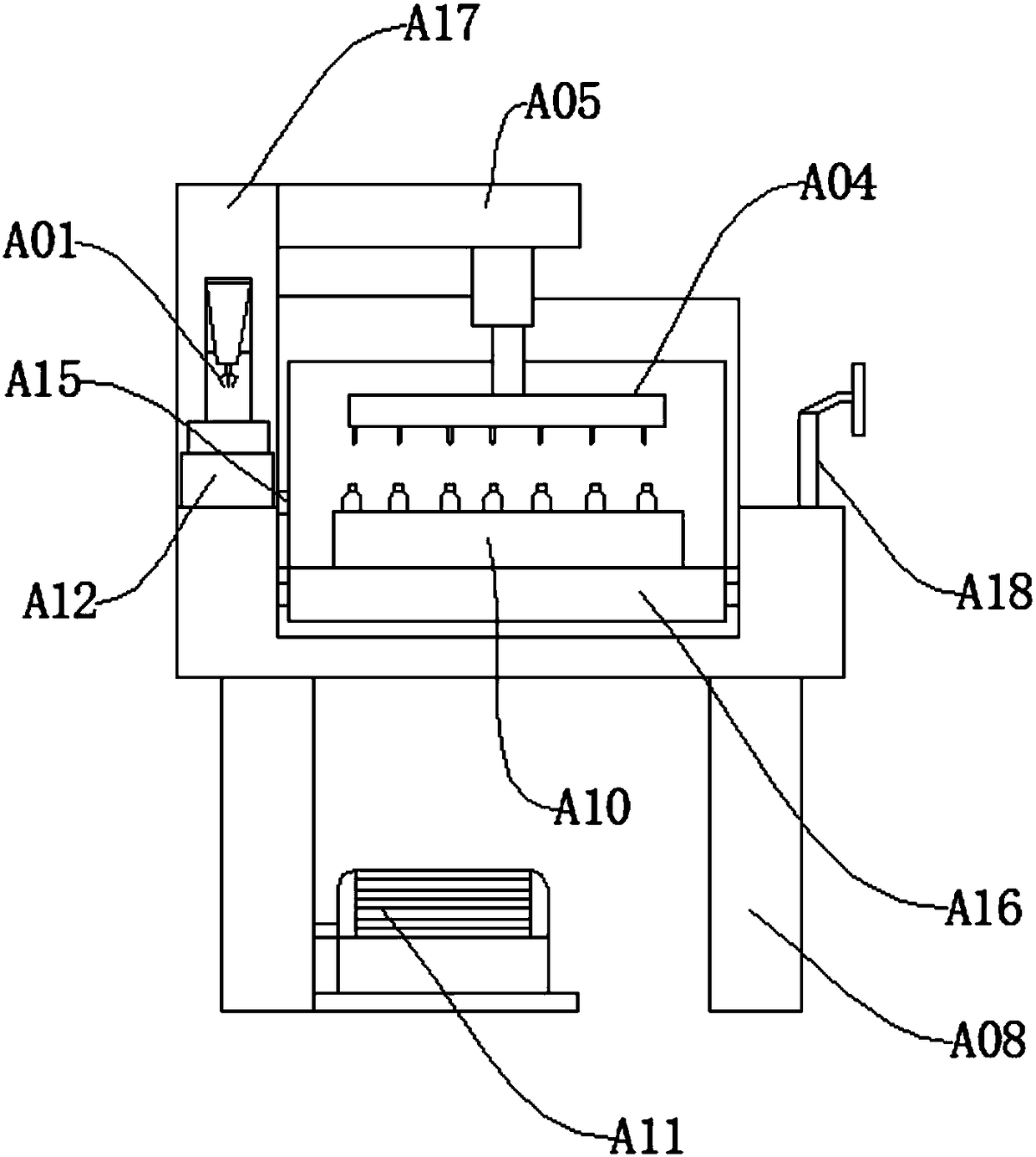 Perfume packaging bottle inspection cleaning device and use method thereof