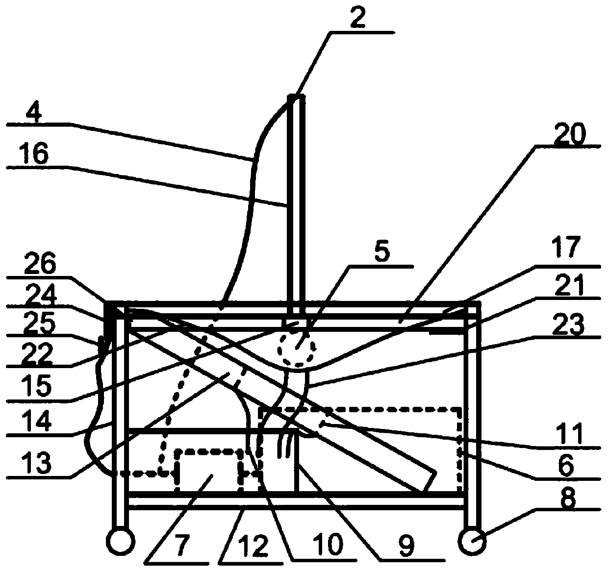 Bed capable of achieving on-bed patient bathing