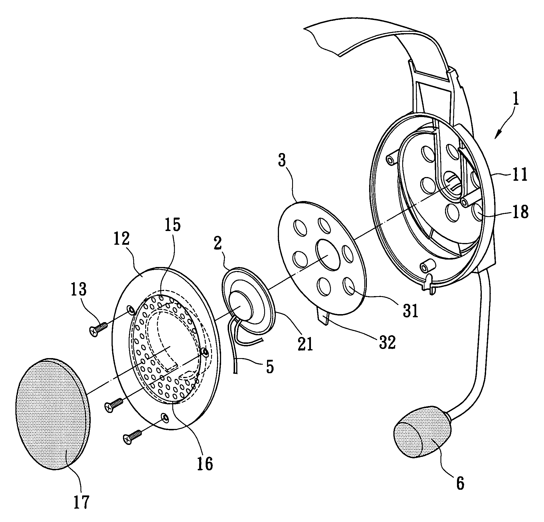 Earphone device having composite functions