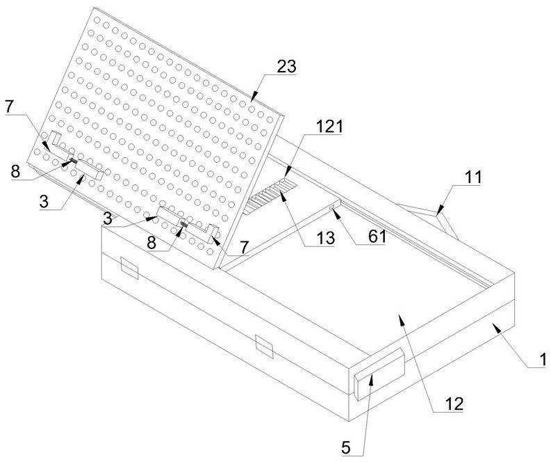 An intelligent notebook stand bag