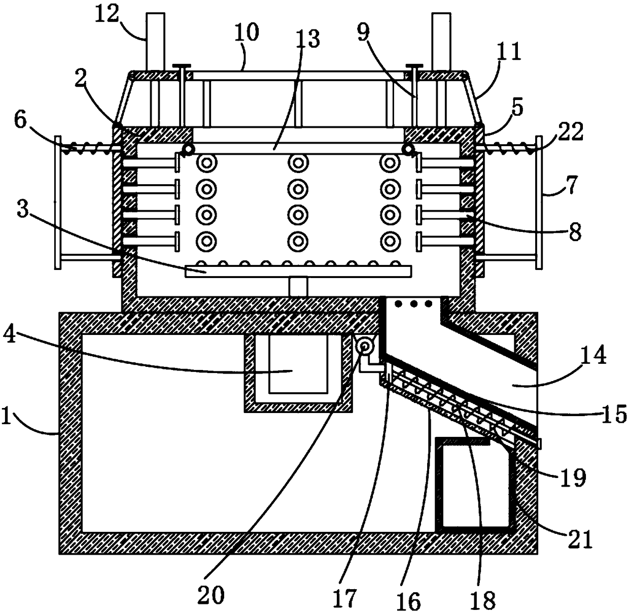 Poultry slaughtering device convenient to clean