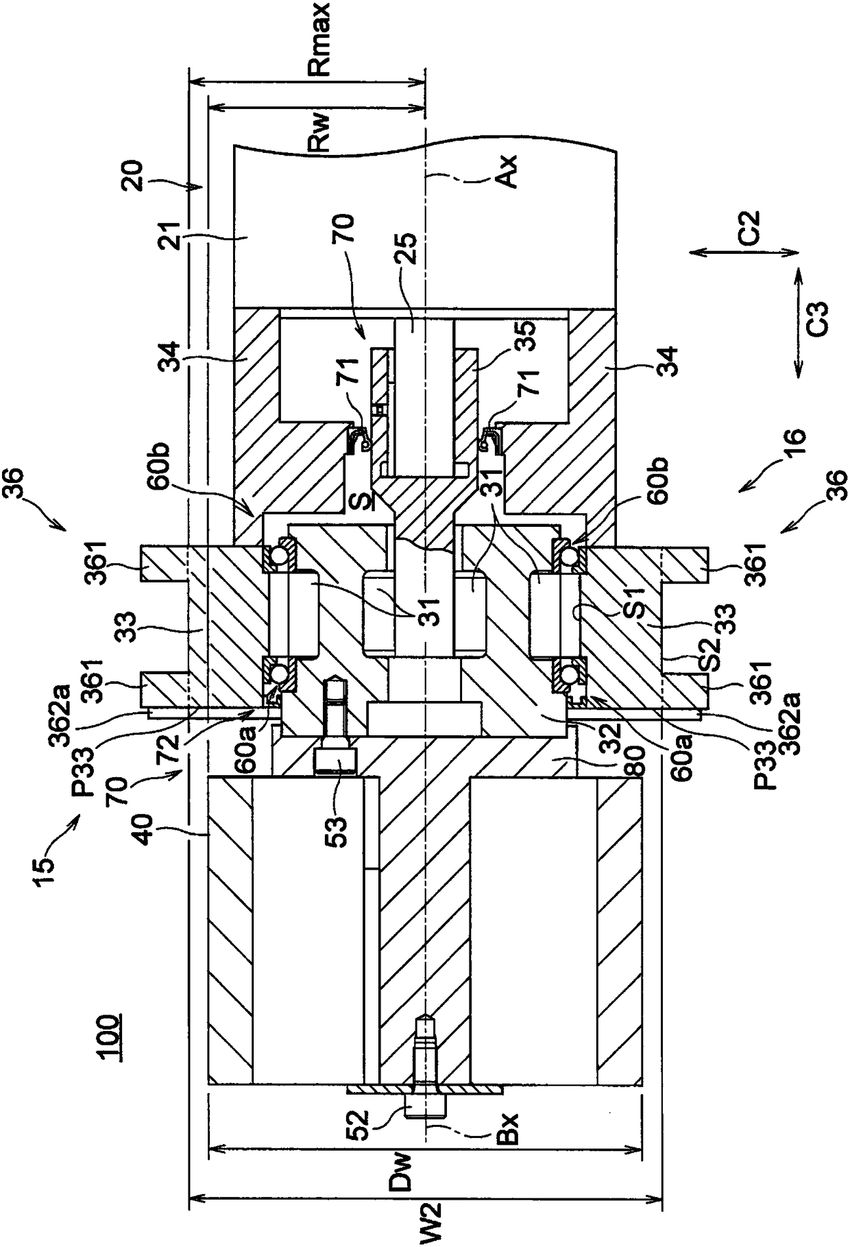 Speed reducer, driving wheel, and carriage