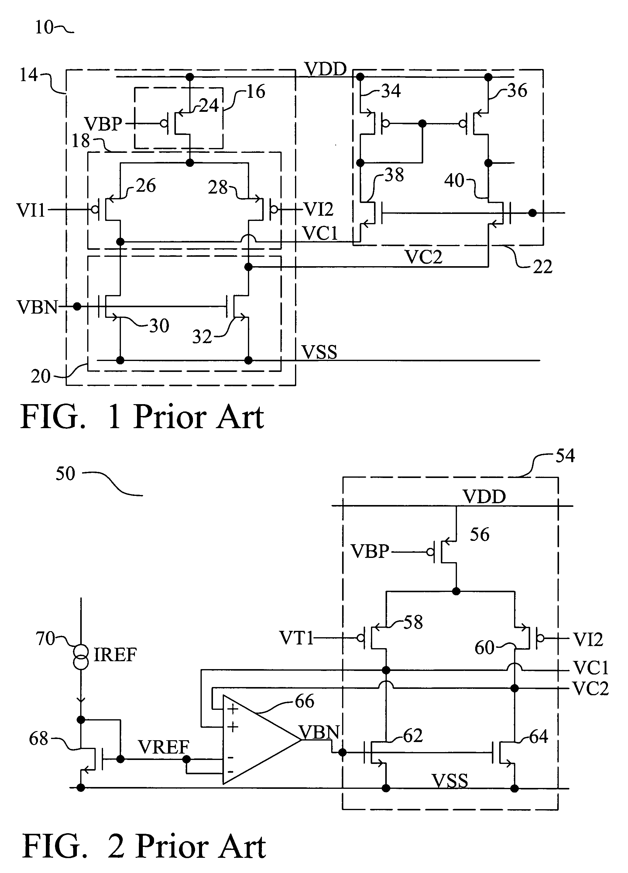 Differential gain stage for low voltage supply