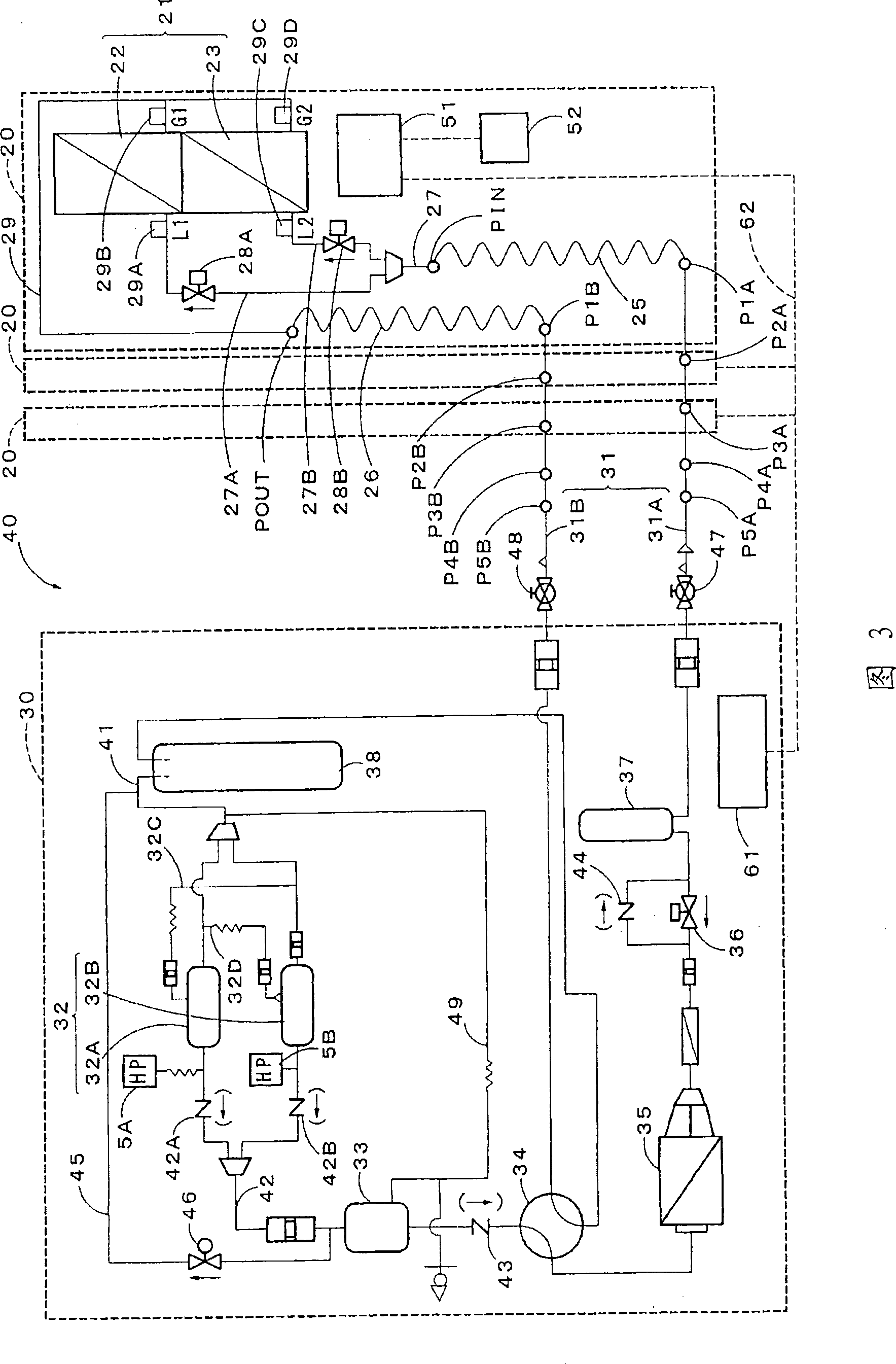 Electronic device cooling system and electronic device cooling apparatus