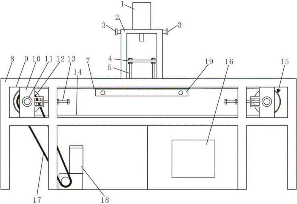 Flow-line pneumatic leather hot-pressing bonder and production technique thereof