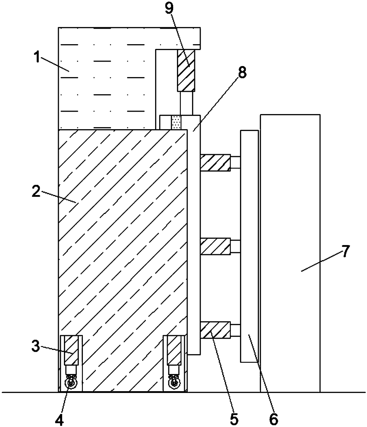 Hydraulic thrust detection device for detecting deformation performance quality of architectural ornament materials