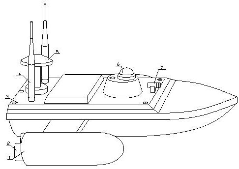 Unmanned ship river channel obstacle detection and identification equipment