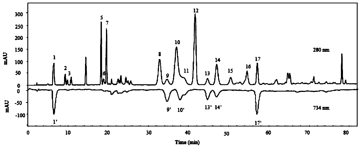 A kind of identification method of propolis and poplar gum