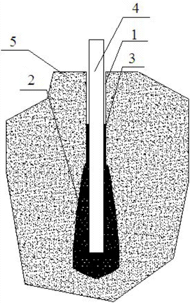 Anchor-cable anchoring method and structure in loose coal body