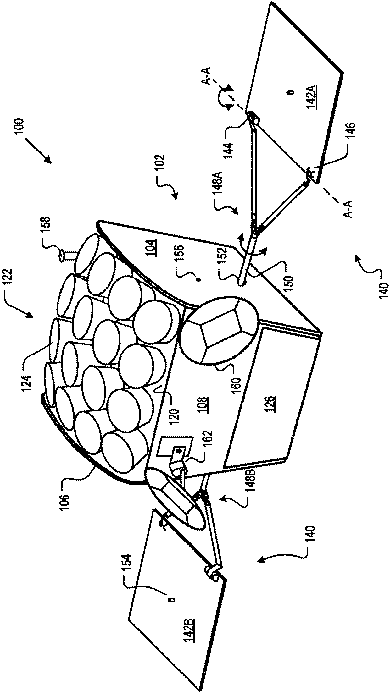 Satellite frame and method of making a satellite