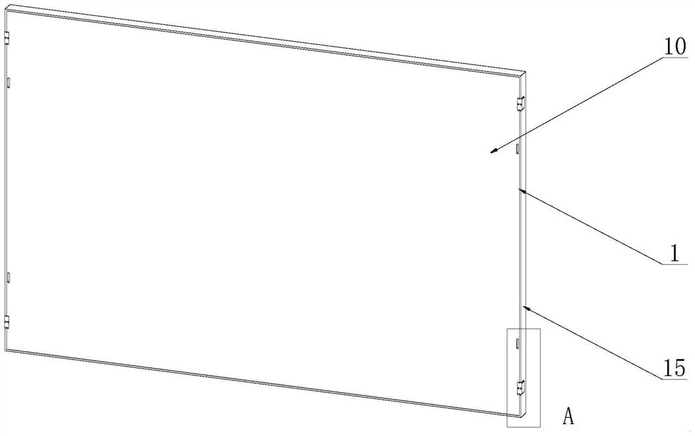 Anti-loosening fireproof plate with sound insulation structure for high-strength house