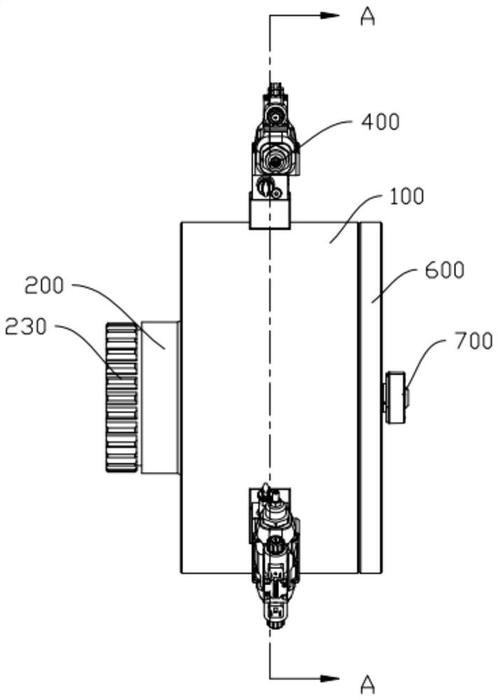 Rotating vane type steering engine motor