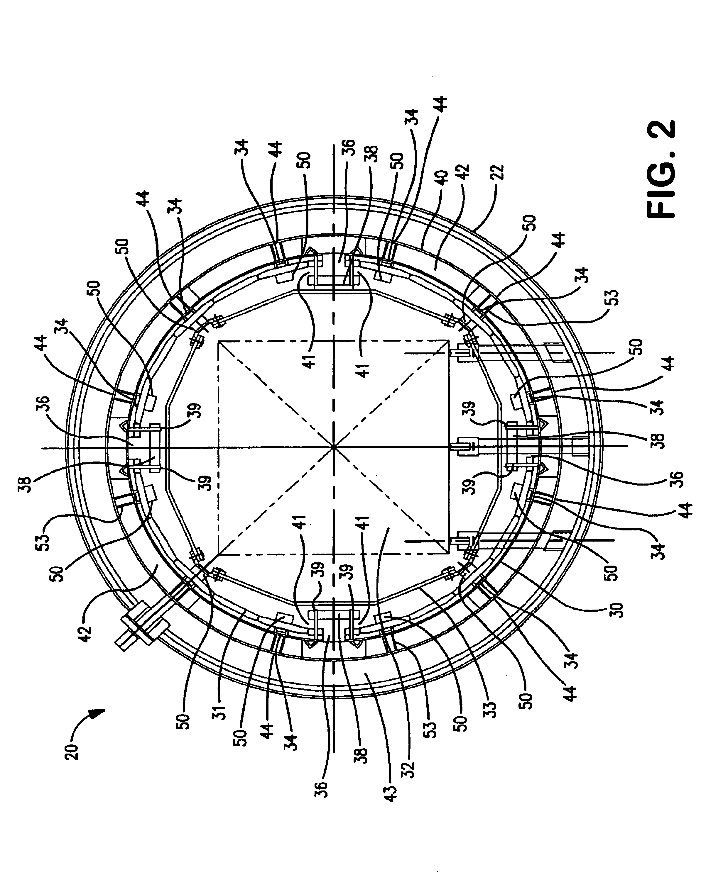 Directional cooling system for vacuum heat treating furnace