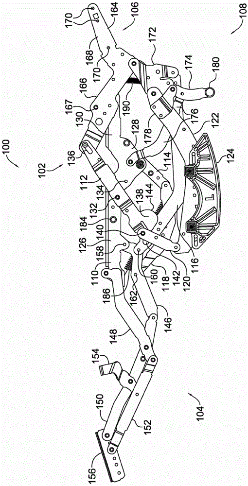 Flat-bed recliner linkage device