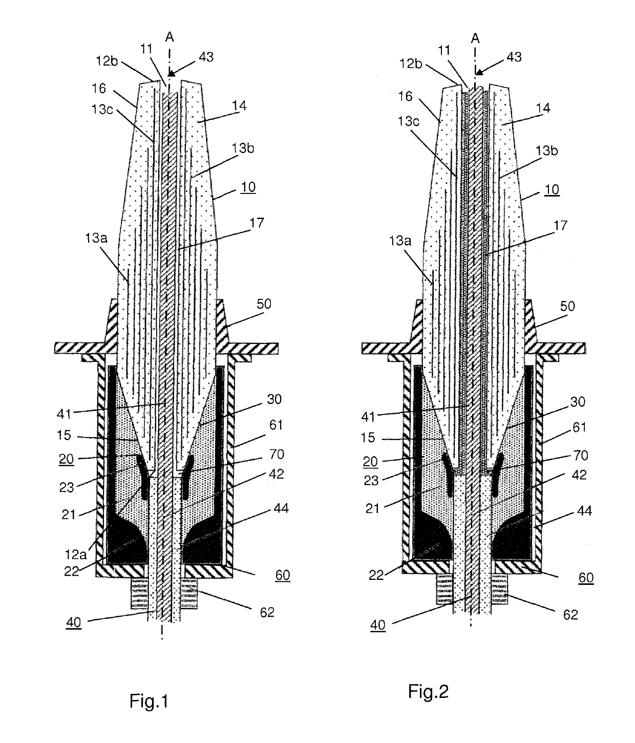 Cable fitting for connecting a high-voltage cable to a high-voltage component