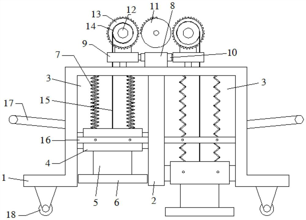 Highway tamping device for highway engineering