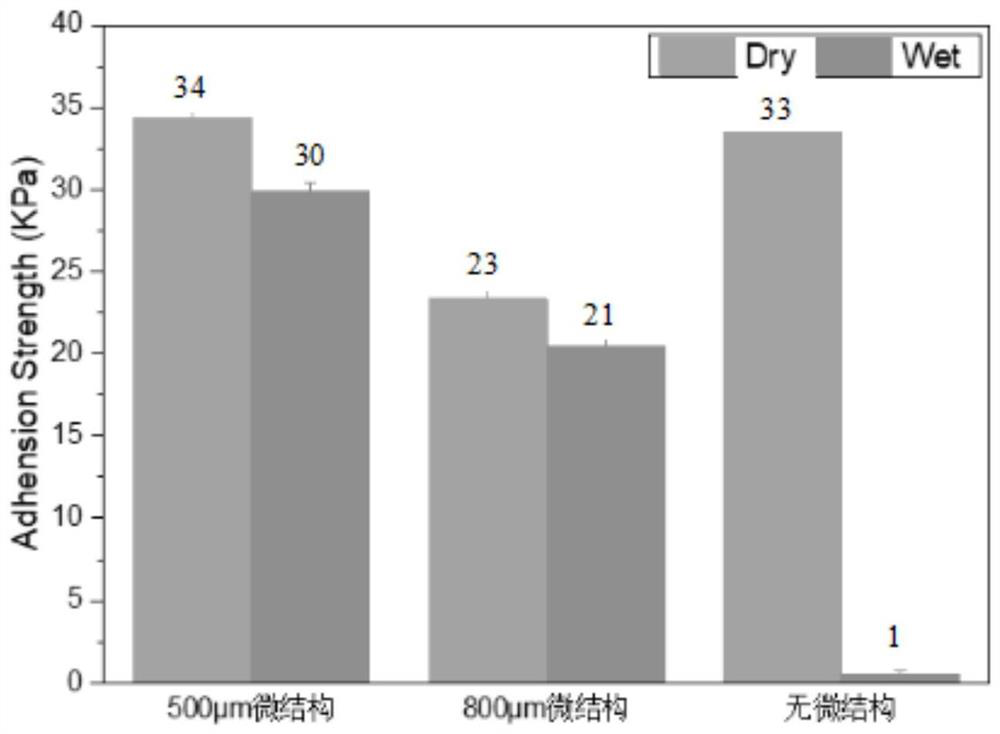 Hydrogel with adjustable adhesion in wet environment and preparation and use methods of hydrogel