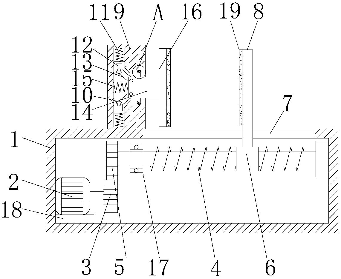 Fixing device for environment-friendly packaging machinery