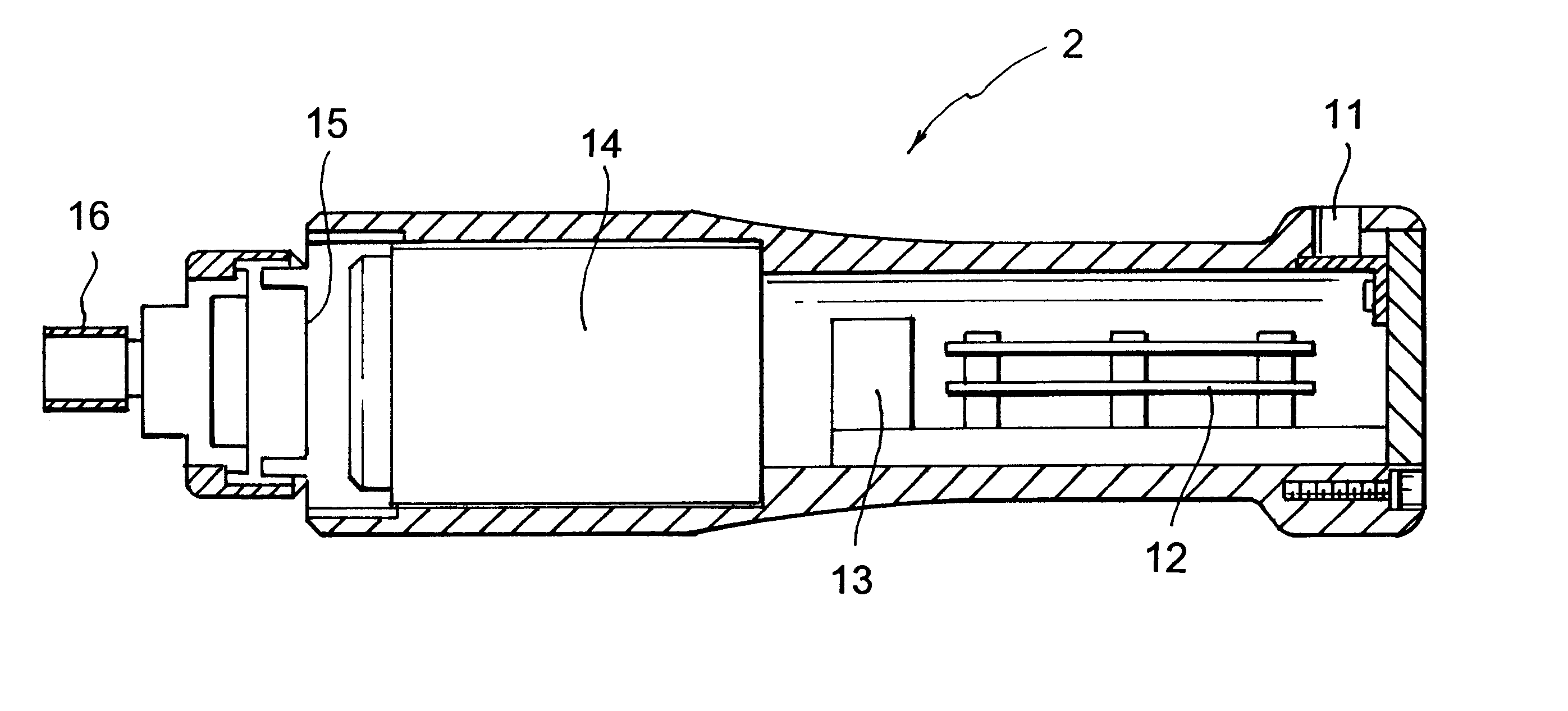 Human body vibration evaluation device and hand-held vibration tool